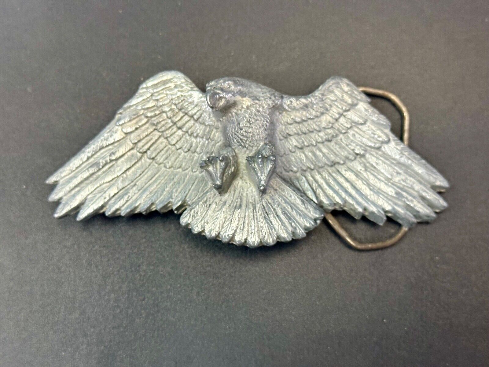 Vintage Figural Eagle Patriotic American USA Great American belt buckle Co