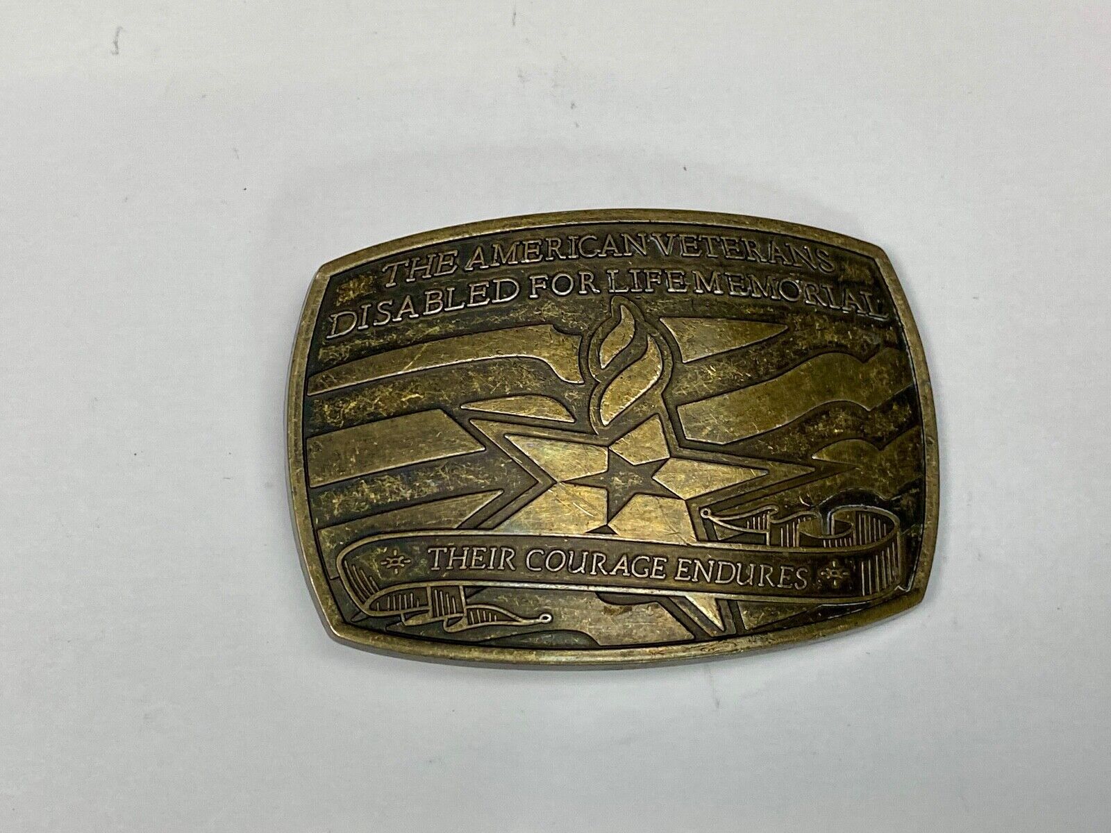 American Veterans Disabled For Life Memorial Commemorative Belt Buckle
