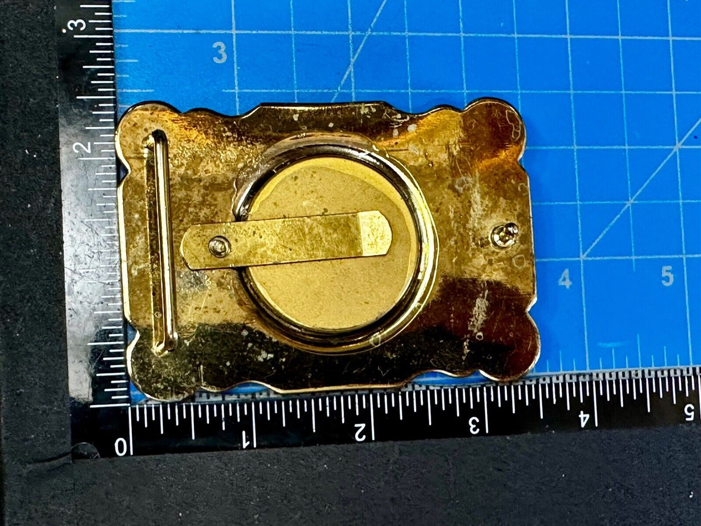 Two horse head picture (Or Your Morgan Silver Dollar!) western Belt Buckle