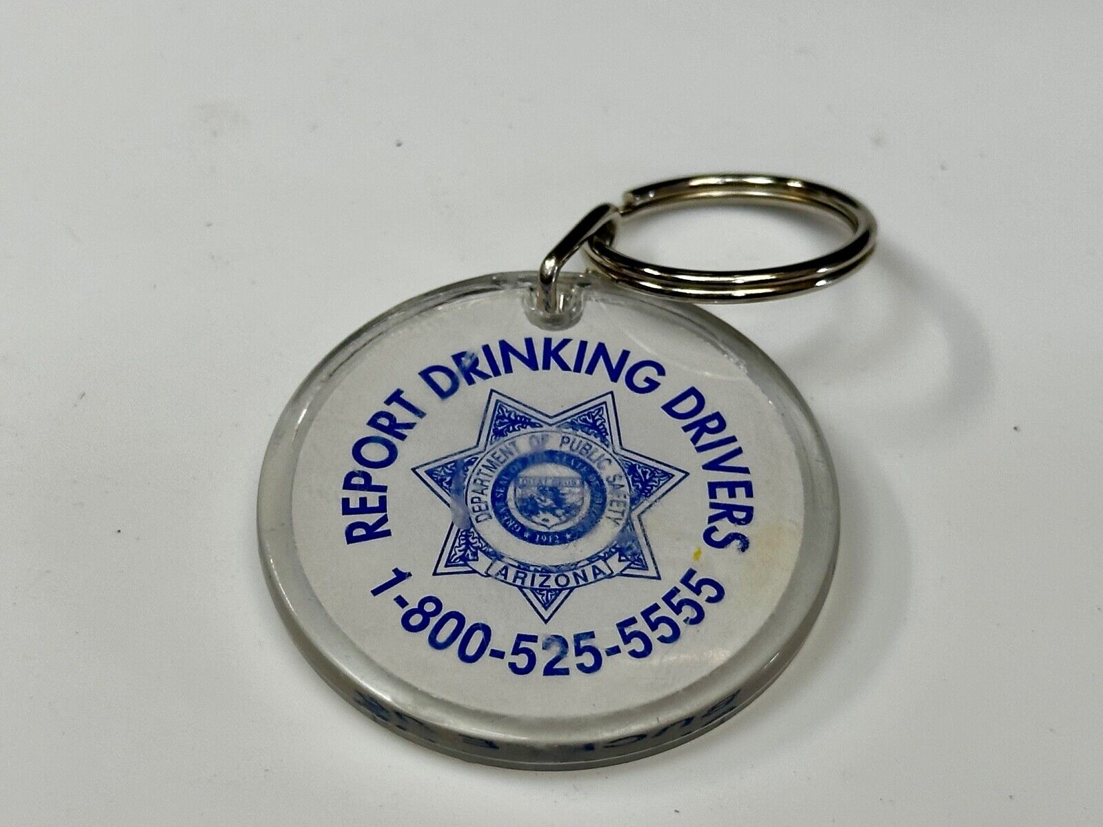 Arizona Department Of Public Safety Keychain - Drive The Speed Limit