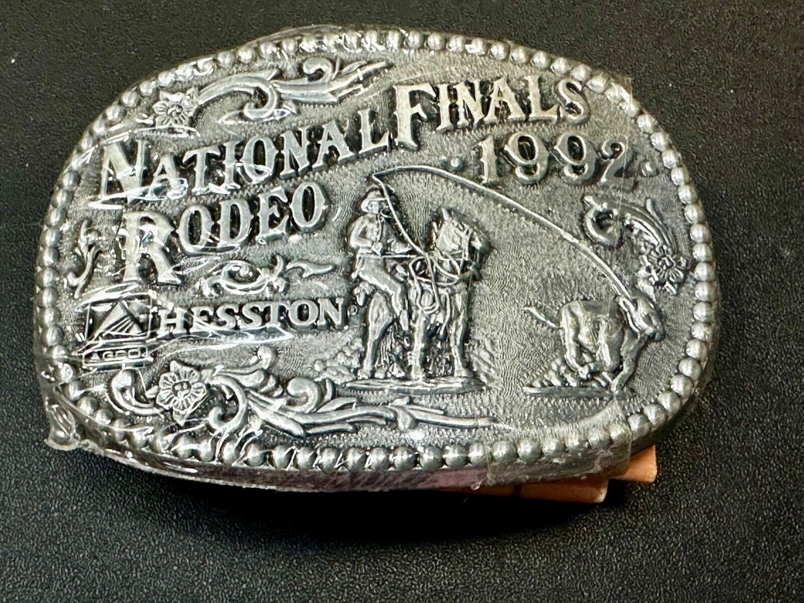 1992 NFR National Finals Rodeo  NOS Youth Size ADM Commemorative Belt Buckle