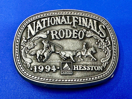 1994 NFR National Finals Rodeo  NOS Youth Size Hesston Commemorative Belt Buckle