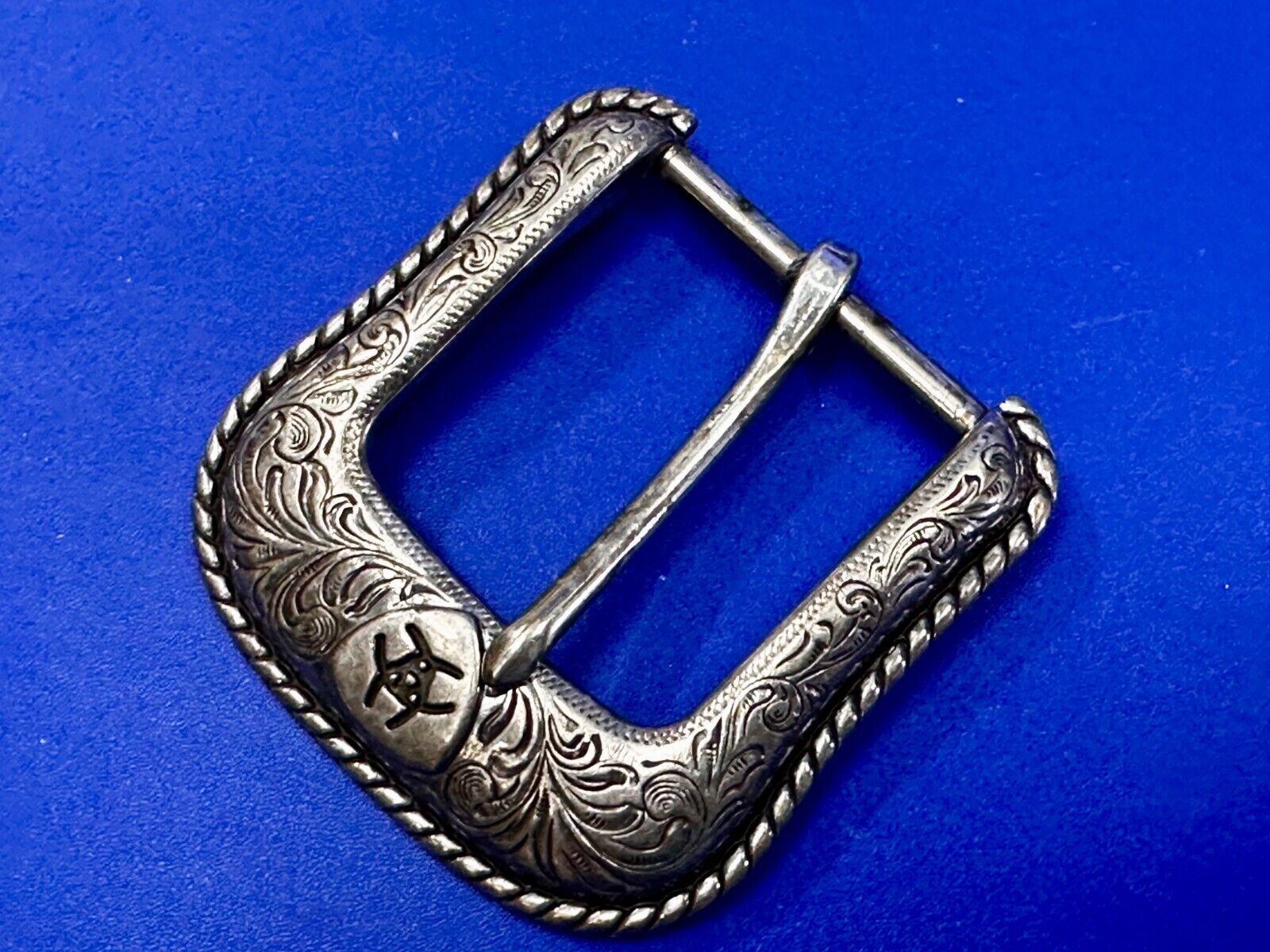 ARIAT Silver Belt Buckle A2108 Ranger Style Replacement Western Belt Buckle