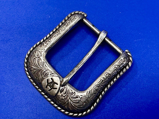 ARIAT Silver Belt Buckle A2108 Ranger Style Replacement Western Belt Buckle