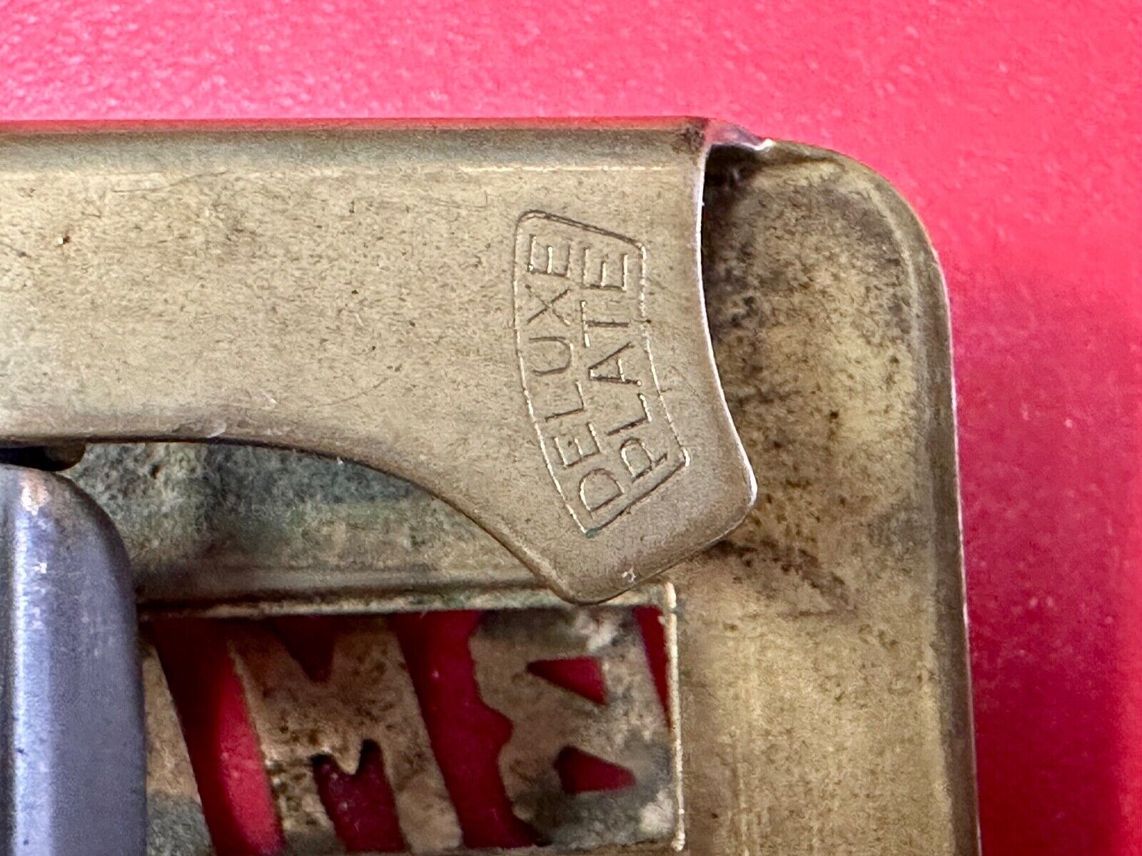 Vintage Art Deco Initials BMC belt buckle Deluxe Plate by Swank