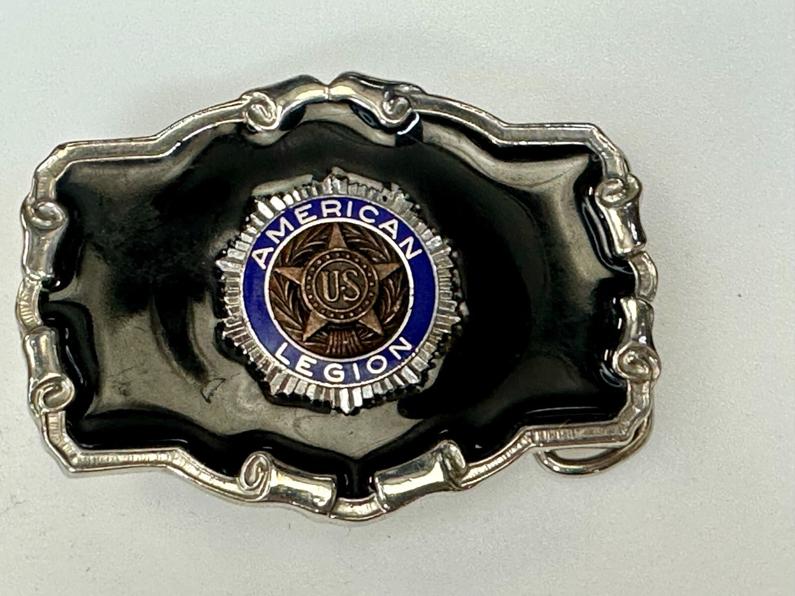 American Legion U.S. War Veterans Organization Commemorative Belt Buckle - W USA