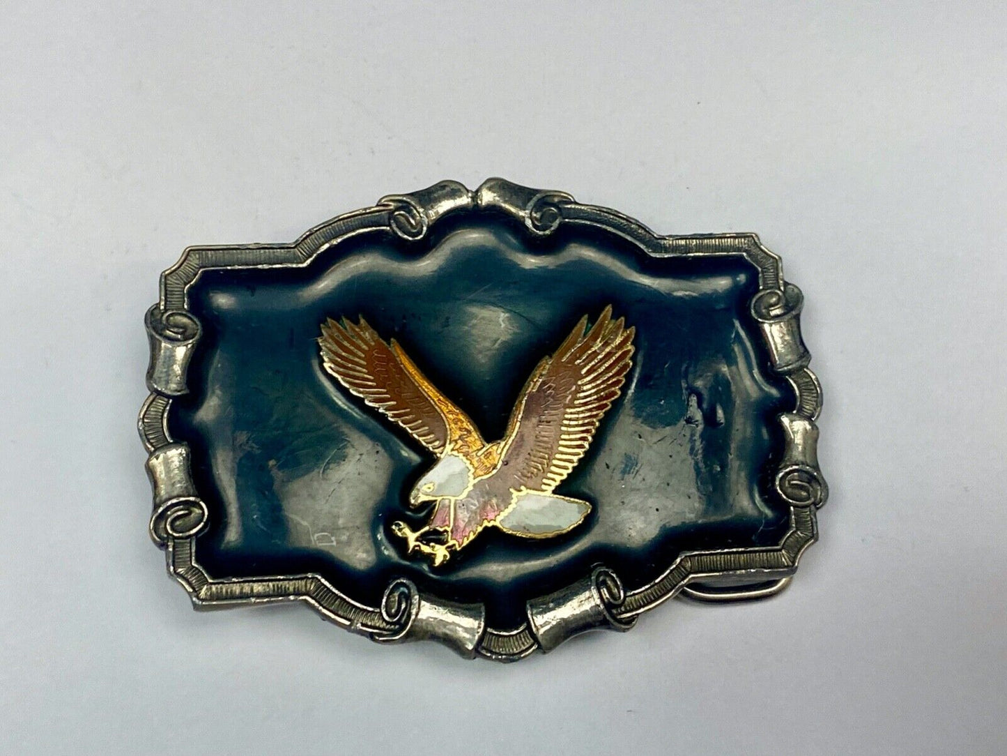 Amazing - Hunting Diving Flying American Eagle Belt Buckle - Vintage 1979 Studio