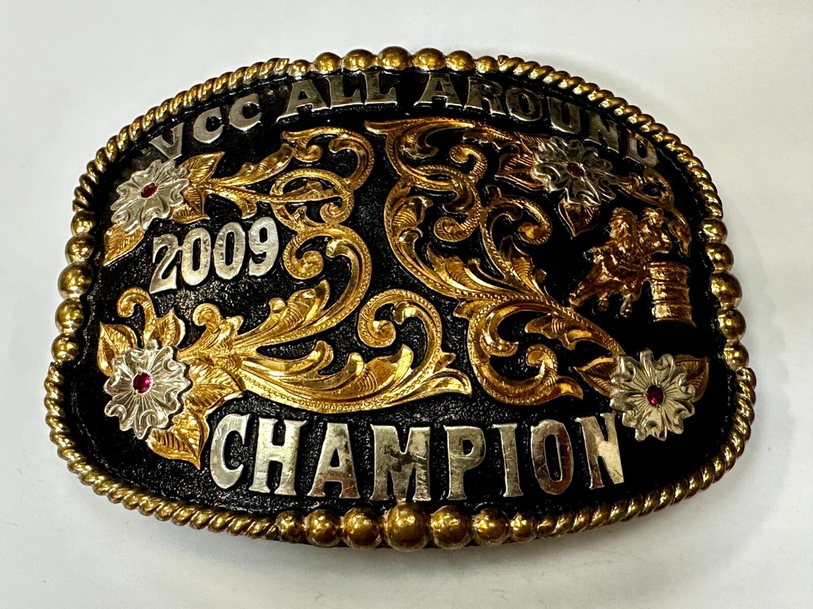 VCC All Around Champion 2009 Rodeo Trophy Belt Buckle by Cut Above Andy Andrews