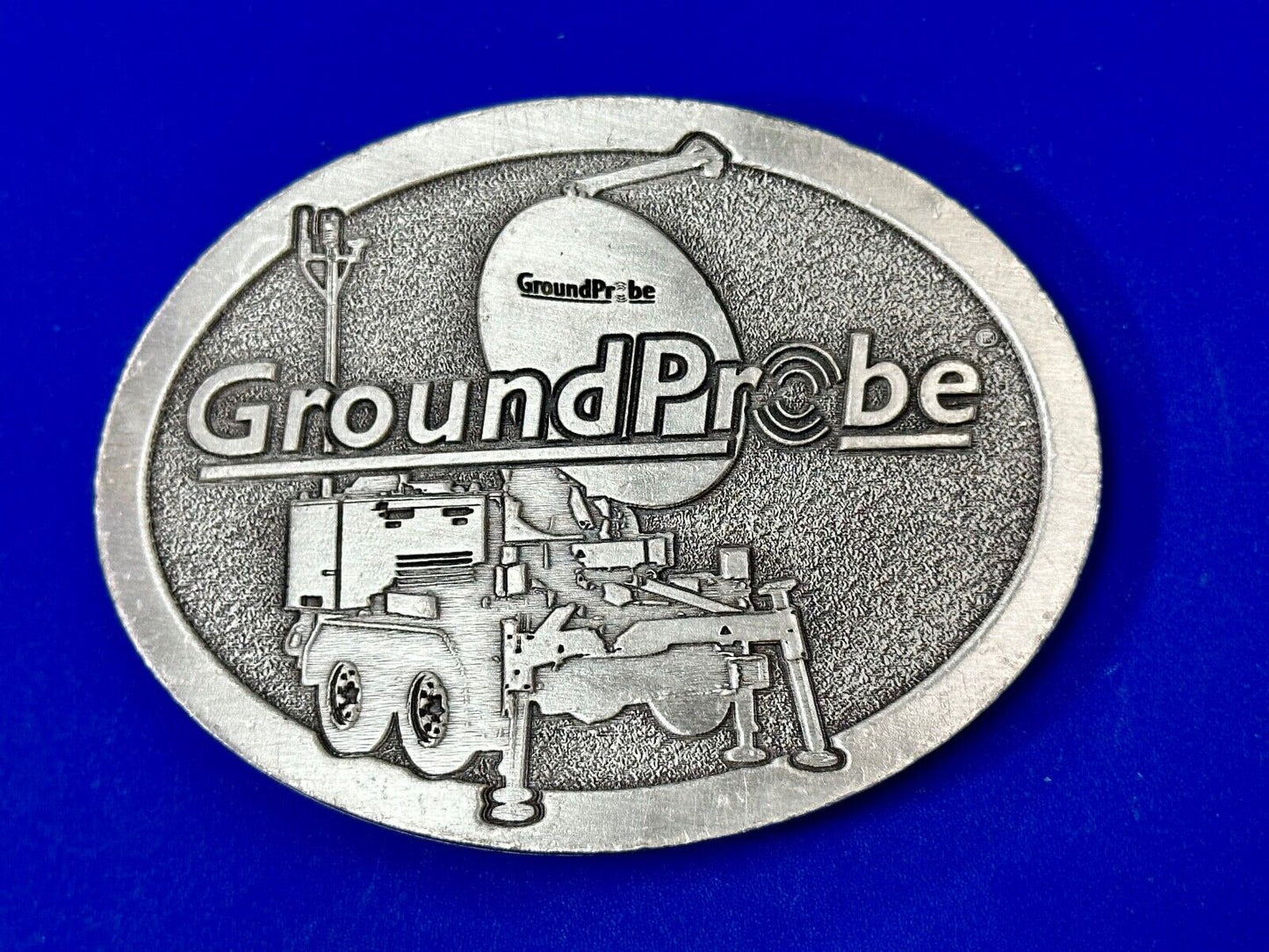 vintage Ground probe Company promo Advertising belt buckle