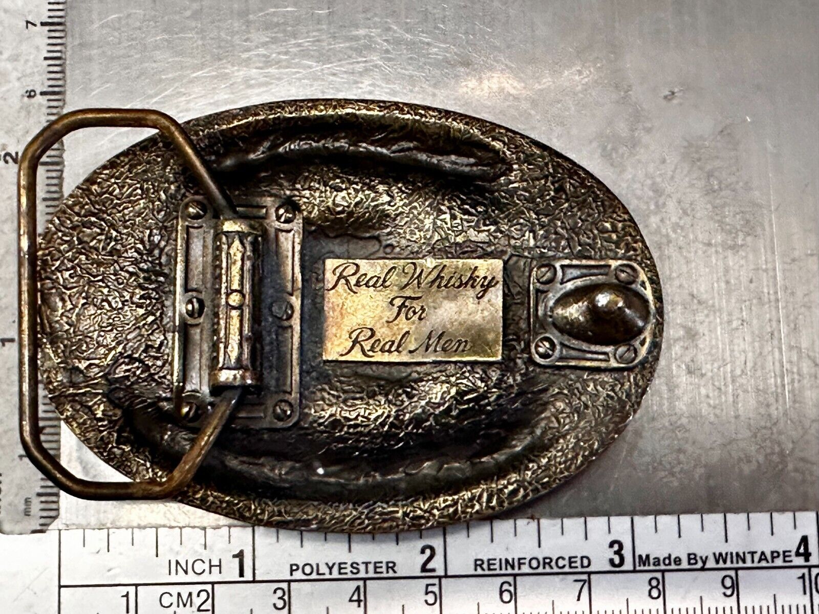 The Spirit of Tennessee  Lord Calvert Real Canadian Whisky Promo Belt Buckle