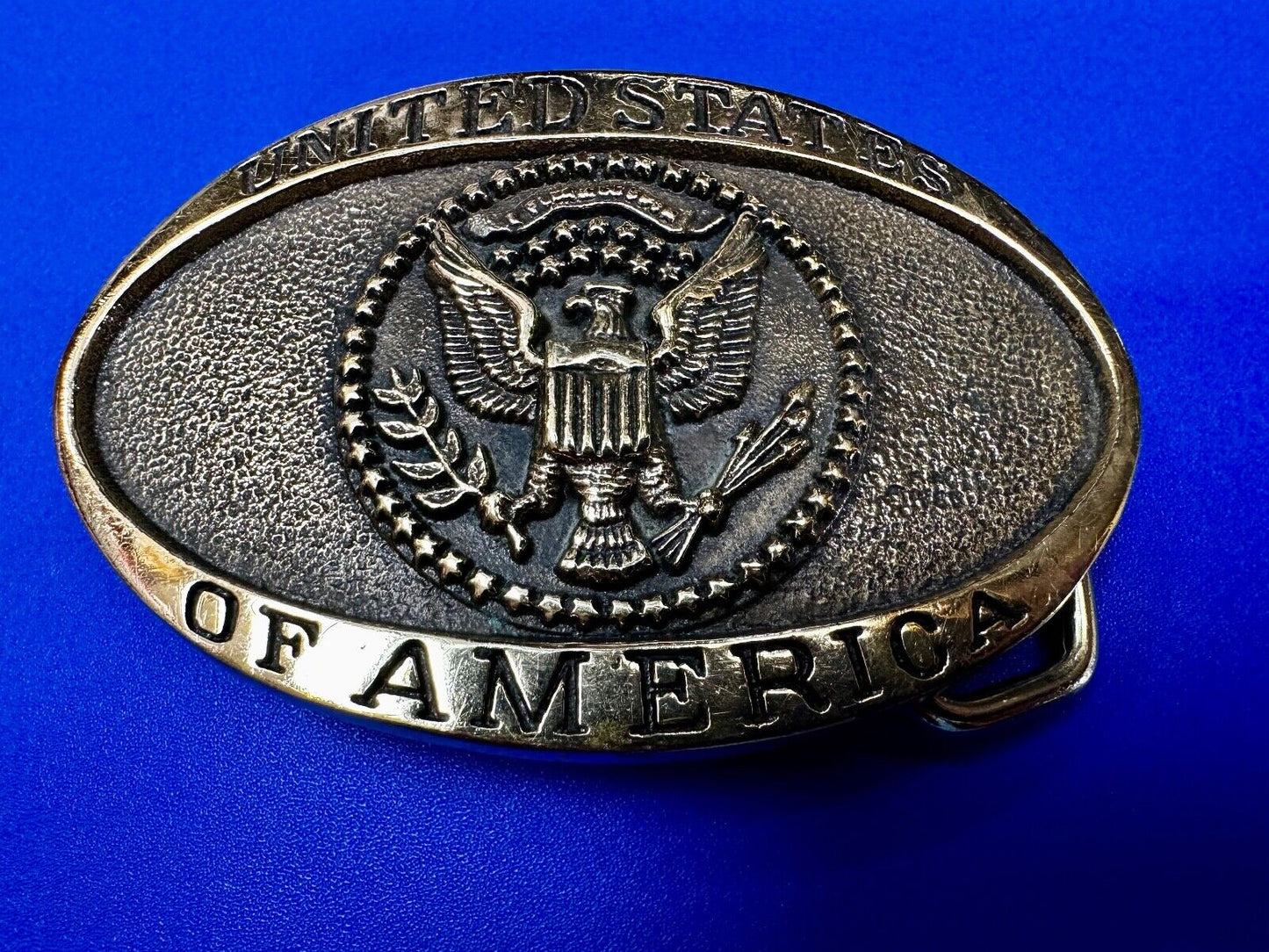 United States of America Patriotic USA Heritage Mint LTD Brass Belt Buckle