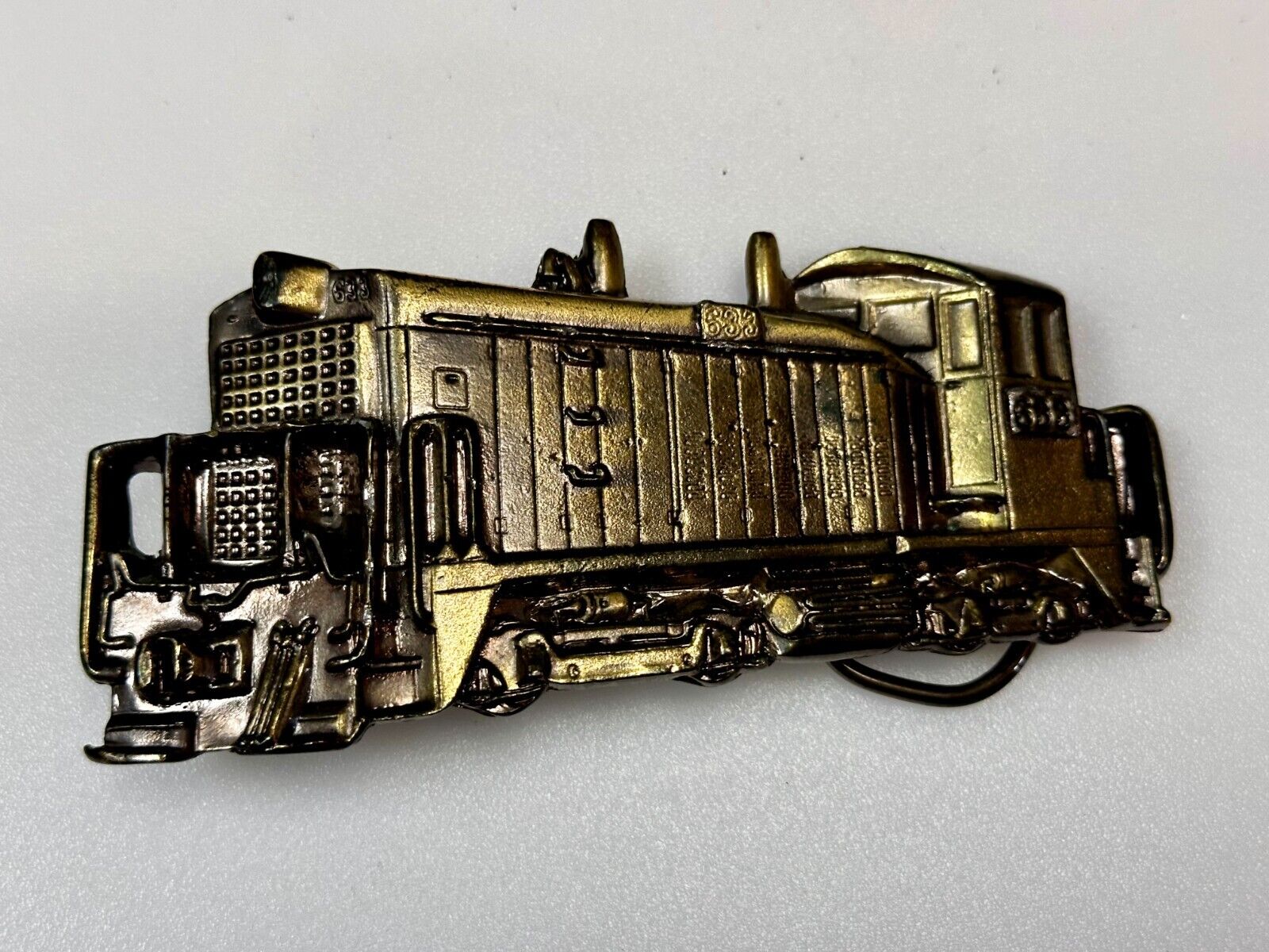633 Diesel Locomotive RailRoad Train Vtg. 1981 The Great American Belt Buckle Co