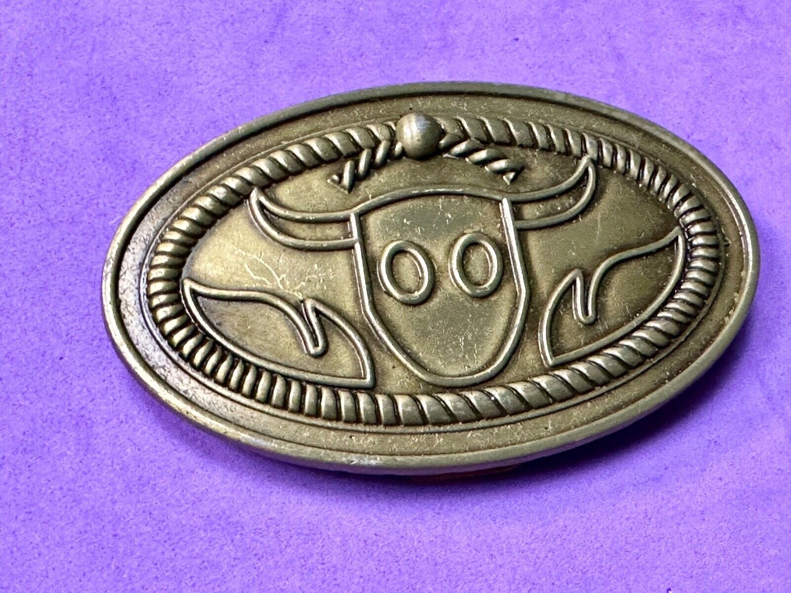Abstract Western Texas longhorn Steer  rodeo cowboys CAR Saddle paper CLIP