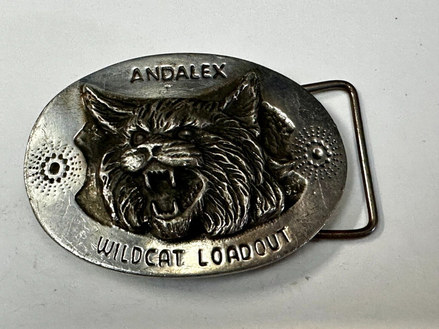 Andalex Wildcat Loadout Vintage Belt Buckle by Sculpture Artist Gary Frazen