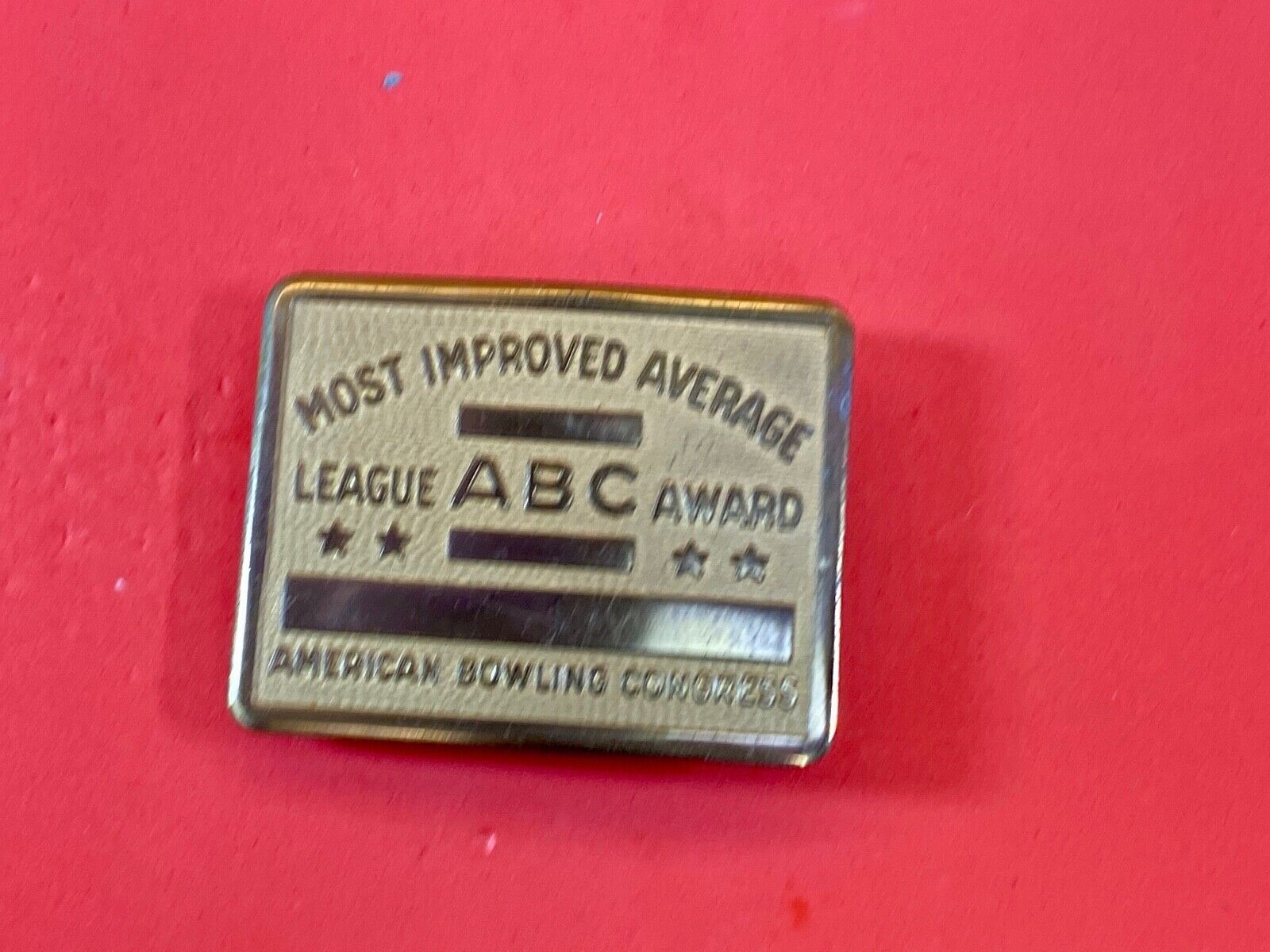 Abc American Bowling Congress  Belt Buckle - Most Improved League Award 