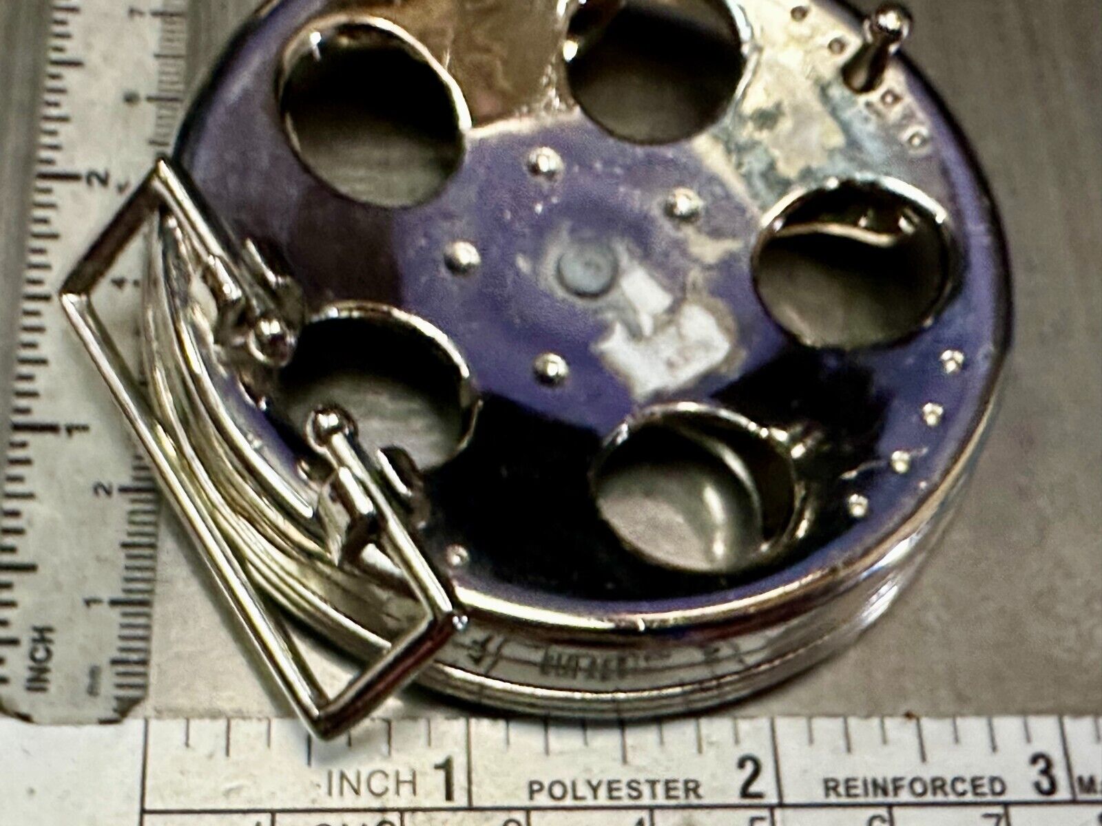Unique Spinner Car Truck Wheel Rim See Through Silver Tone Round Belt Buckle