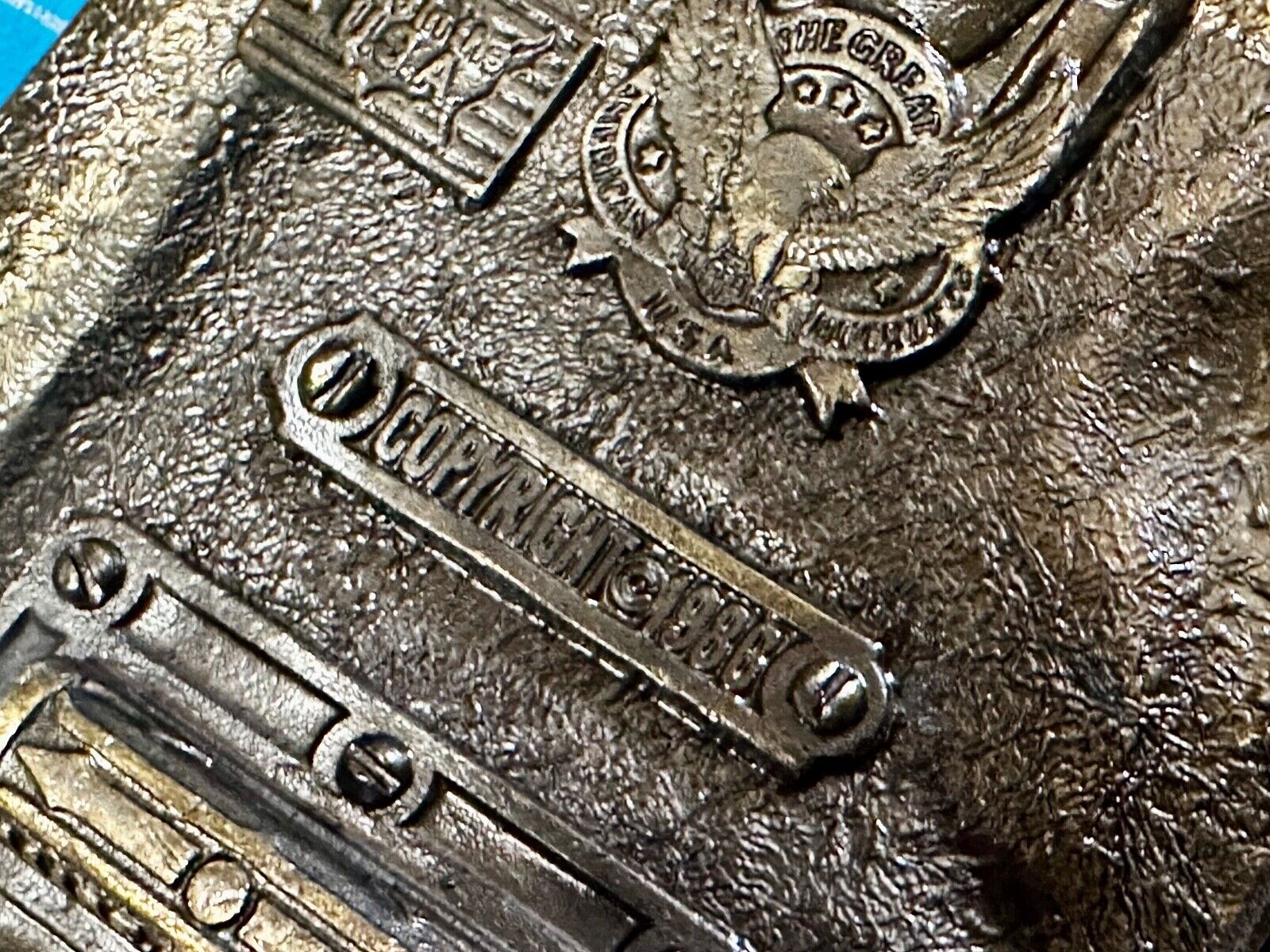 1986 The American Fire Fighter No Sleep Tonight Great American Belt Buckle