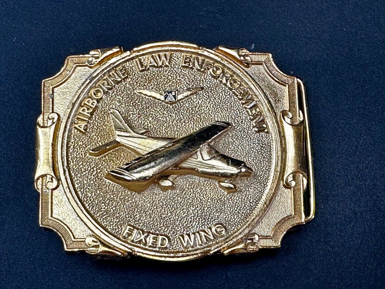 Airborne Law Enforcement Plane Police Pilot Fixed Wing Lg Belt Buckle  #20 ALE