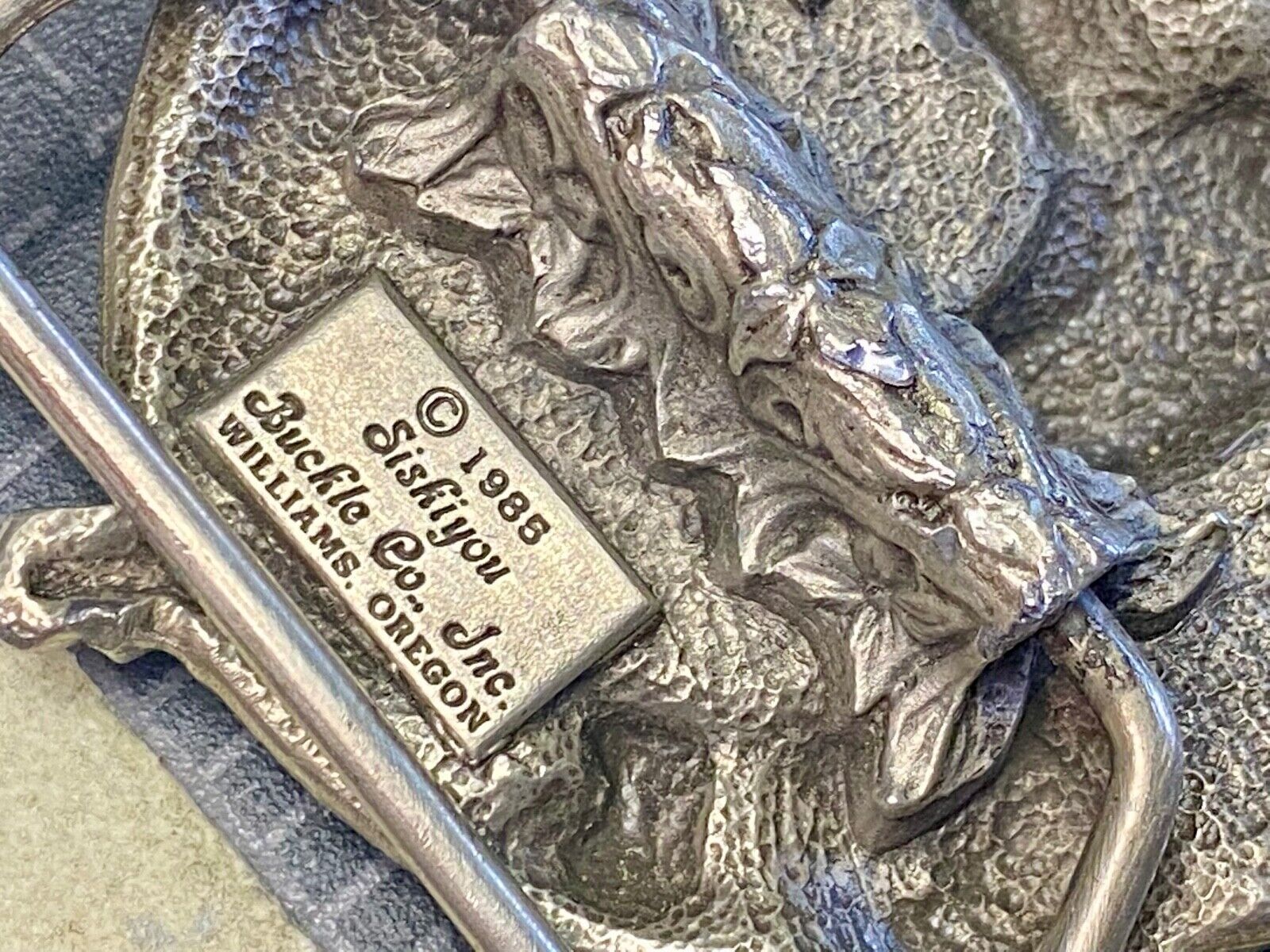 Vintage 1985 Western Country Line Square Dancing Belt Buckle By Siskiyou 