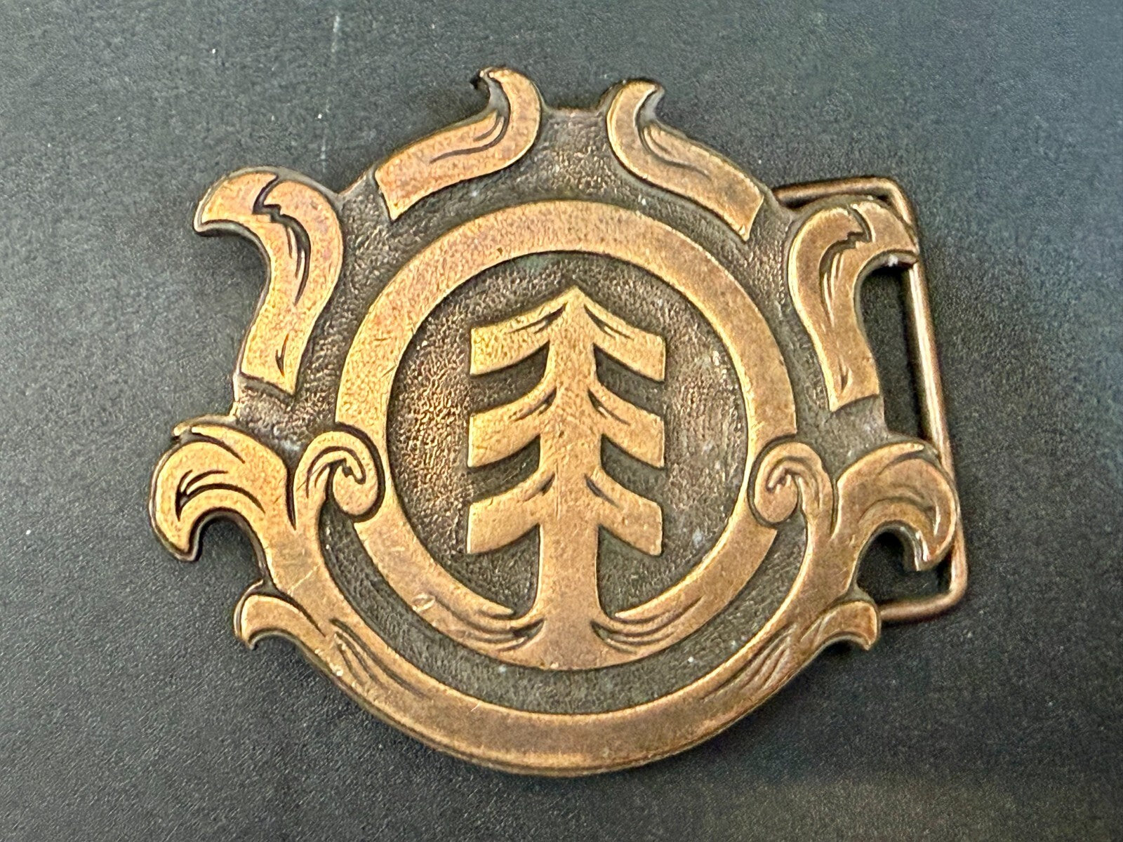 Triple Arrow Emblem Clothing Company? Brass Tone Belt Buckle