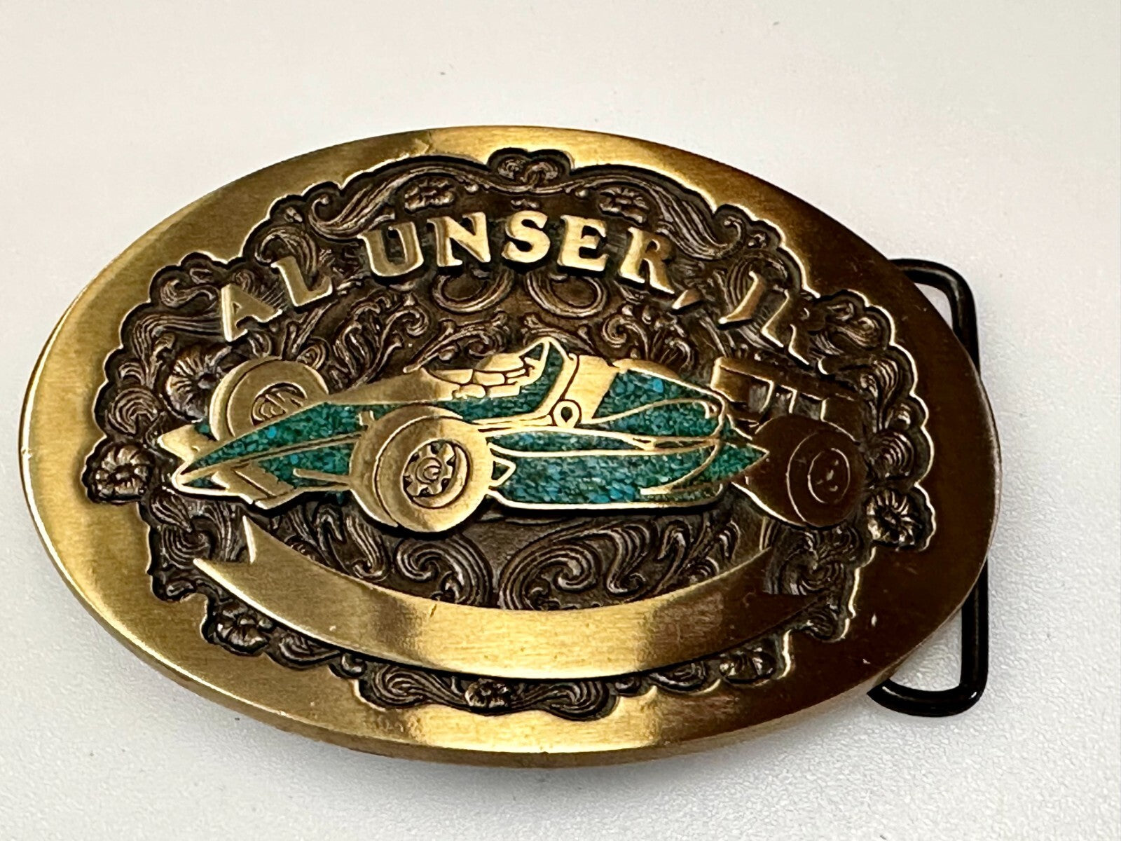 Al Unser Jr. Indianapolis 500 Car Advanced Casting Race Fans Belt Buckle