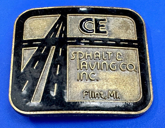 ACE Asphalt & Paving company  Flint MI Promo Adverting belt buckle