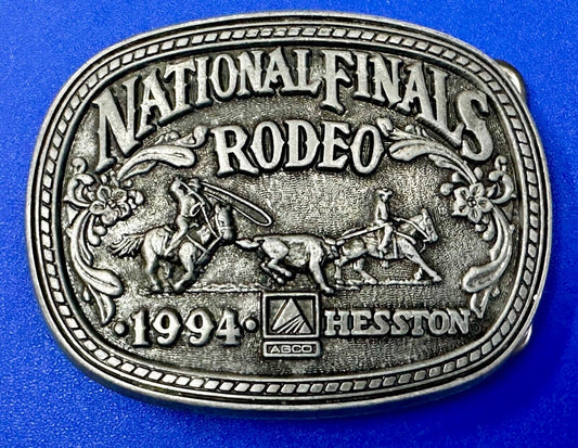 1994 NFR National Finals Rodeo  NOS Youth Size Hesston Commemorative Belt Buckle