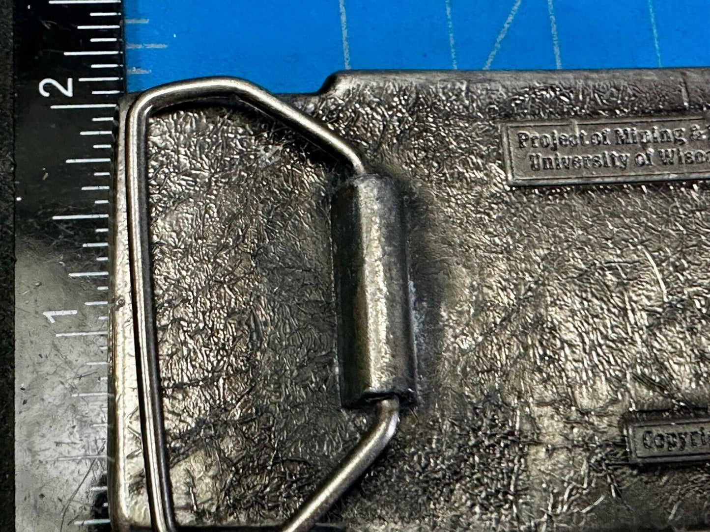 UW Badgers Belt Buckle  Mining Metallurgy Clubs University of Wisconsin Madison