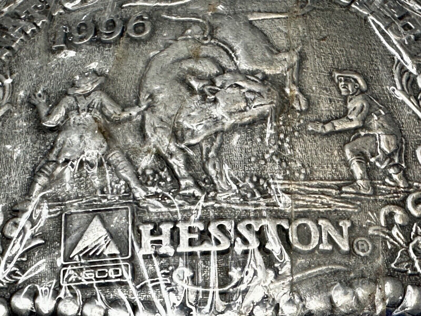 1987 National Finals Rodeo NFR Cowboy Western NOS Belt Buckle in wrap