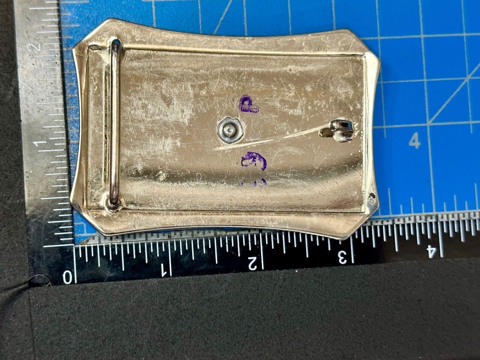 Vintage horse saddle - used Belt Buckle