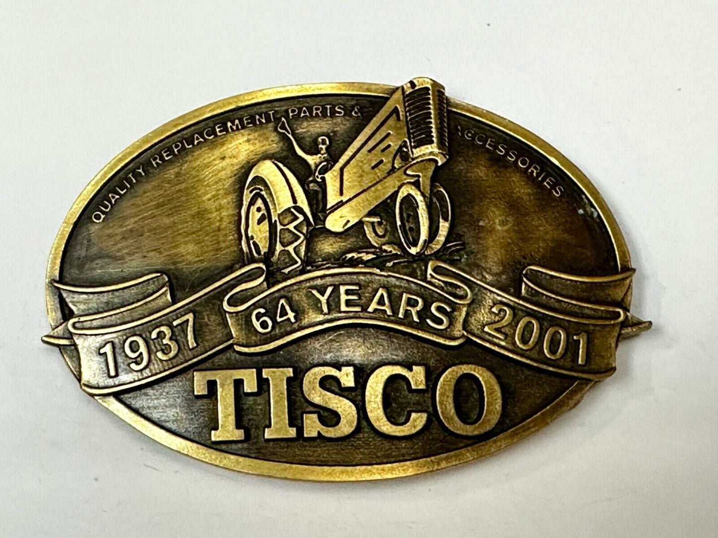 64 Years TISCO Tractor Implement Supply company NOS Belt Buckle by Speccast