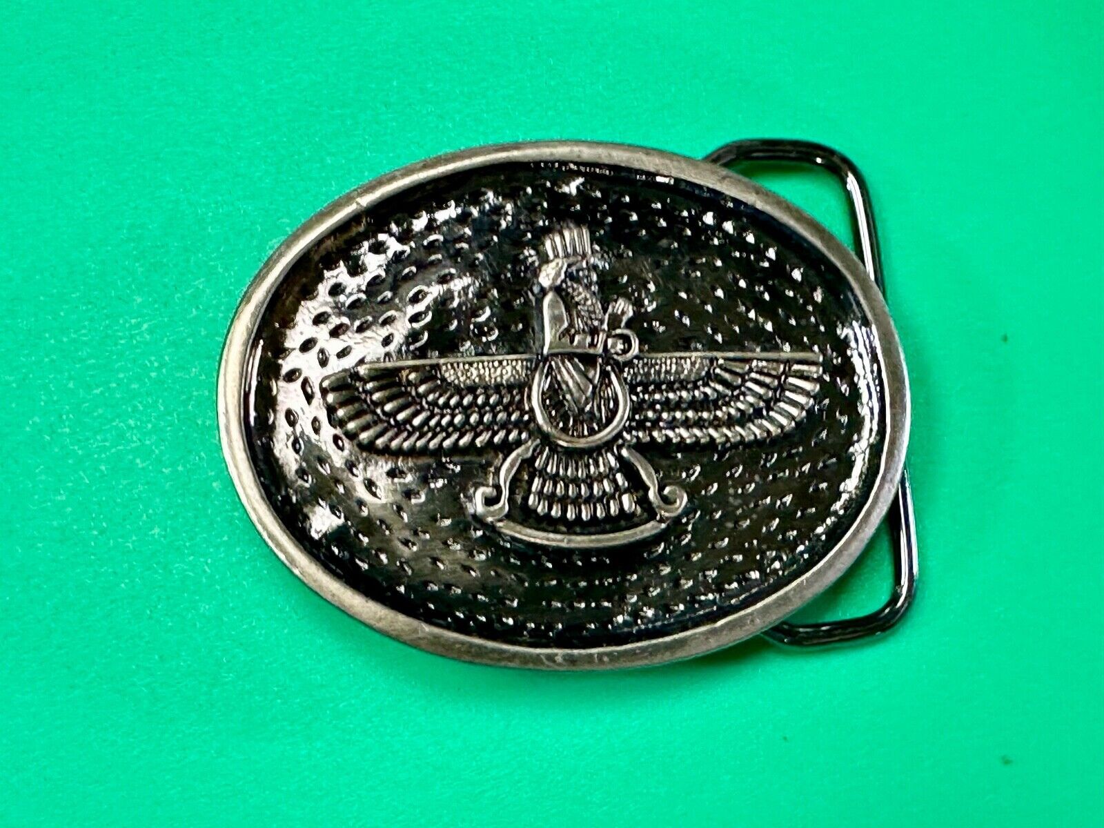 Unique King Thunderbird Wings? .  Unknown to me vintage belt buckle