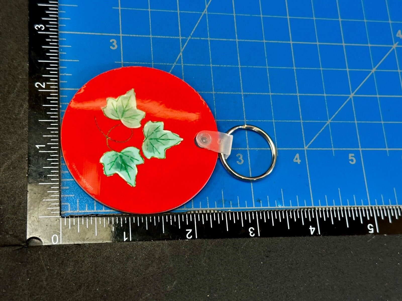 Alpha Phi Sorority Custom Holliday Round Keychain - Key Ring Chain