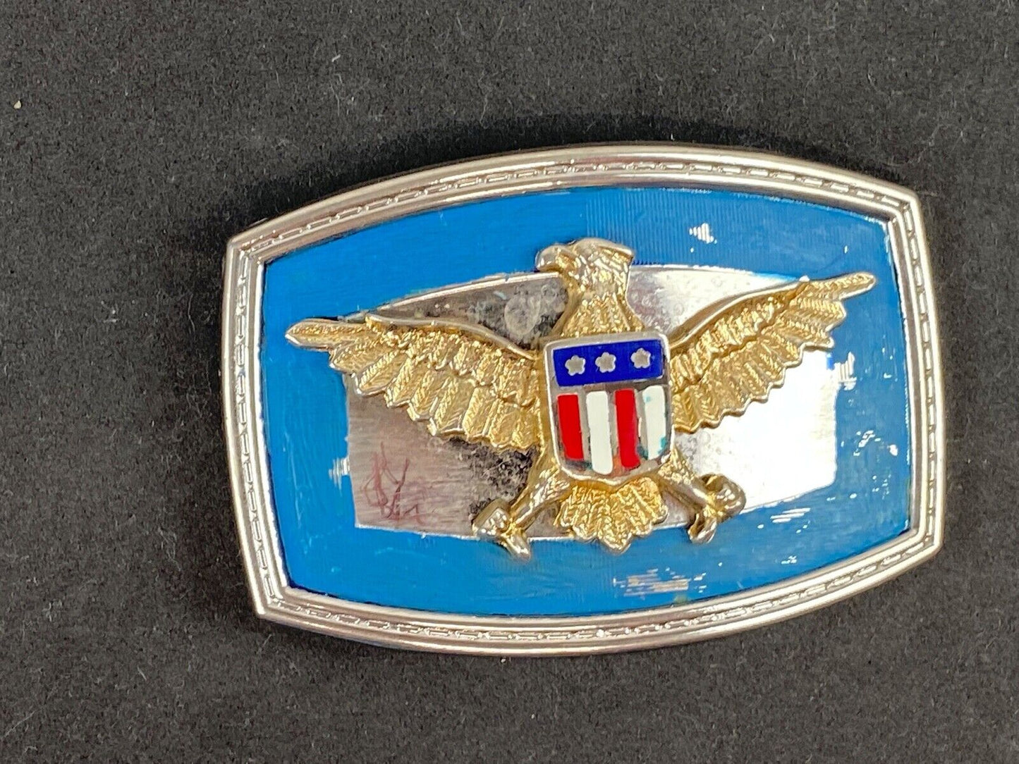 United States Of America Eagle With Shield Belt Buckle Colorful!   Different!