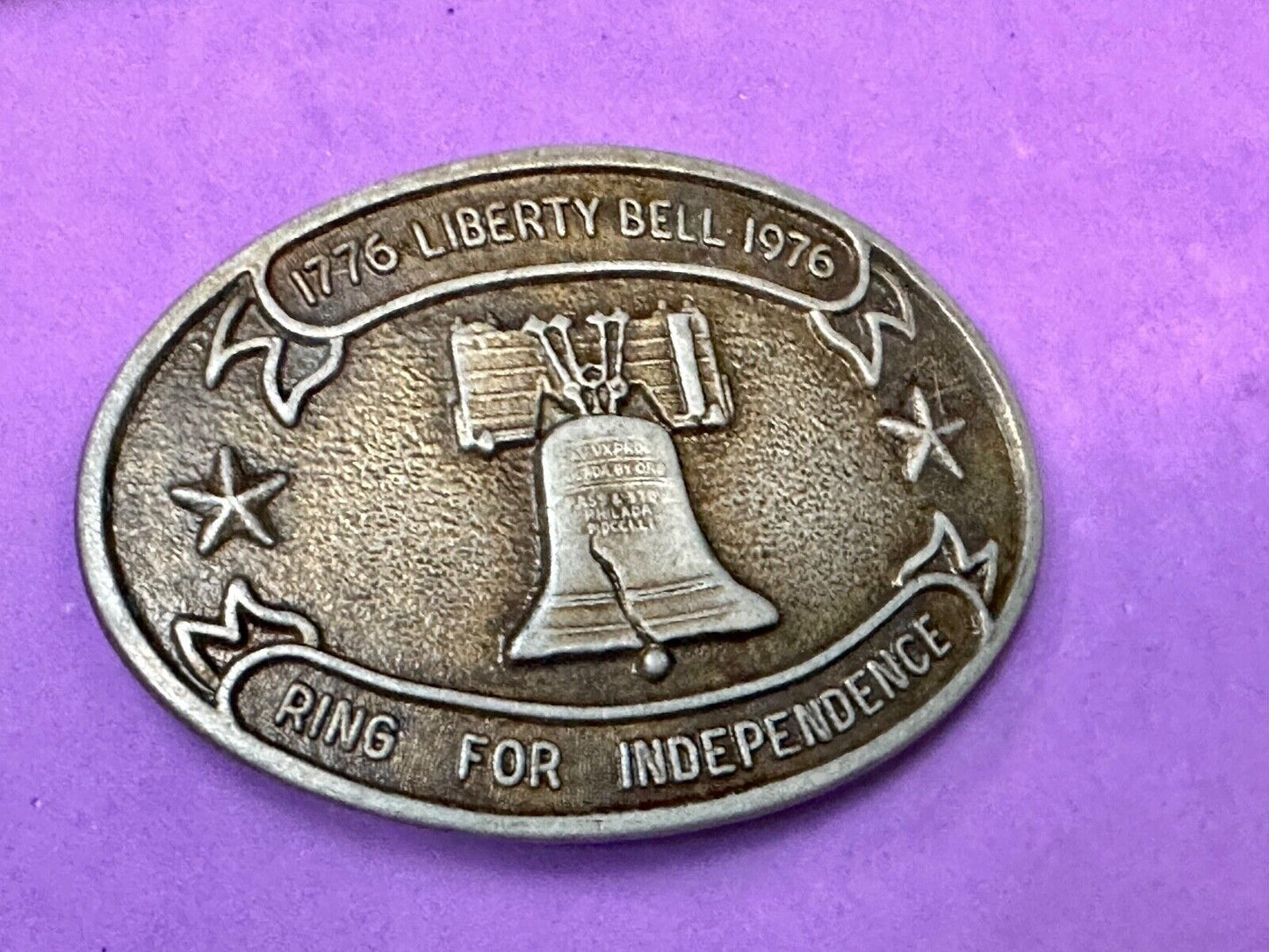 1976 Ring For Independence Bicentennial  LIBERTY BELL USA belt buckle