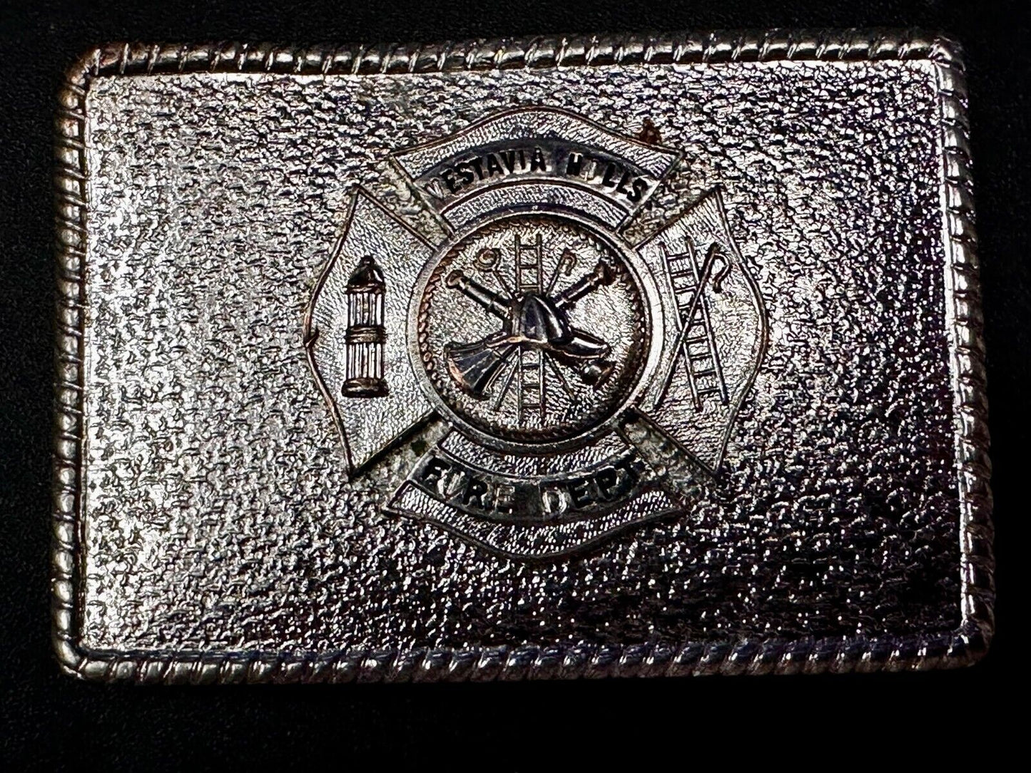 Vestavia Hills AL Department Fire Fighter Fireman Hook Fast Vintage Belt Buckle