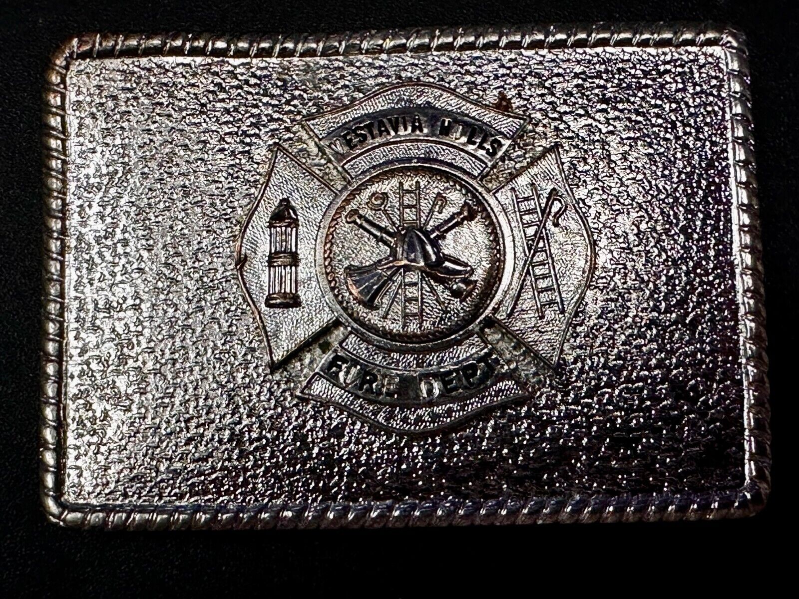 Vestavia Hills AL Department Fire Fighter Fireman Hook Fast Vintage Belt Buckle