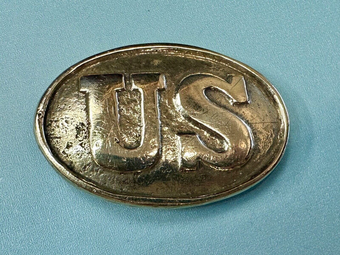 US Enlisted Army Soldiers Civil War Reproduction belt buckle - Two prong back