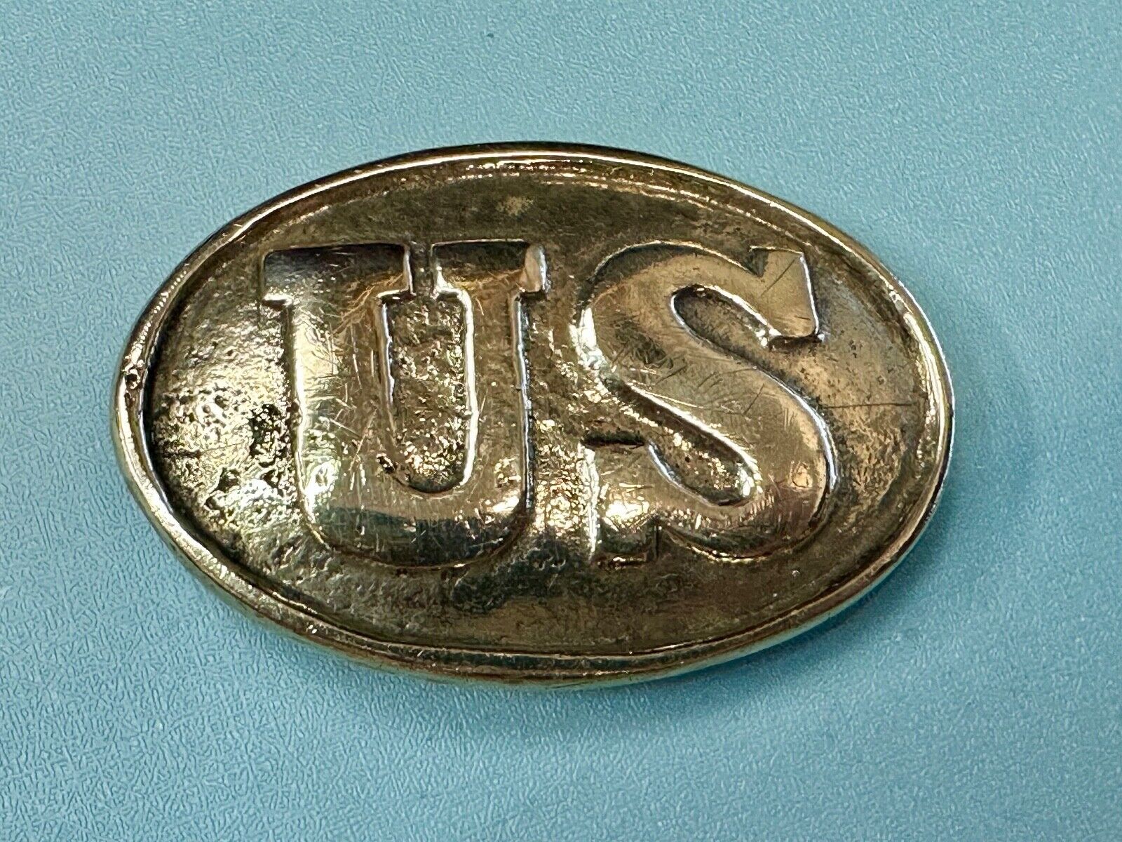 US Enlisted Army Soldiers Civil War Reproduction belt buckle - Two prong back