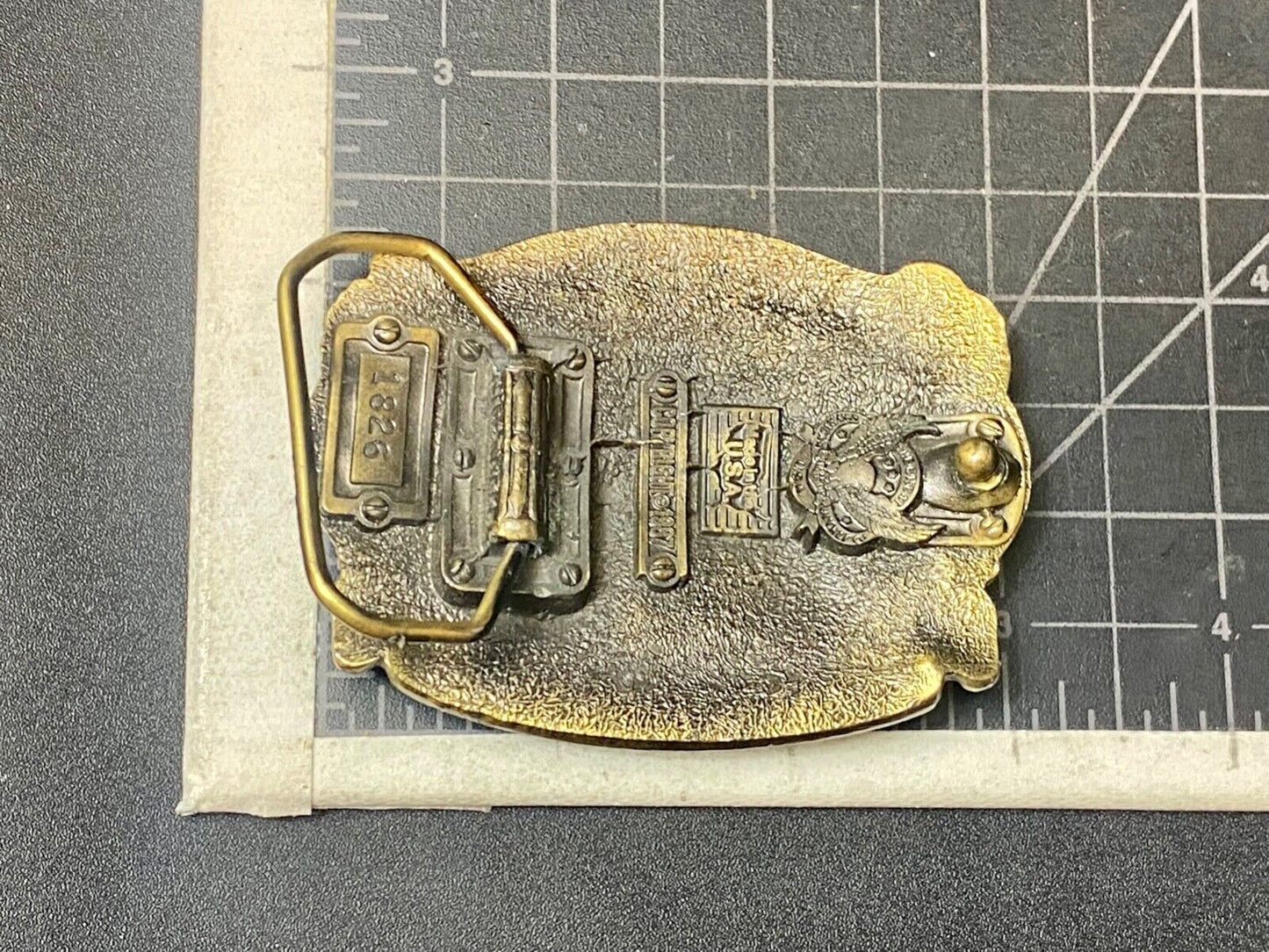 Truck Drivers Move the Nation Vtg. 1987  Belt Buckle Long Nose Flat Nose Cabover