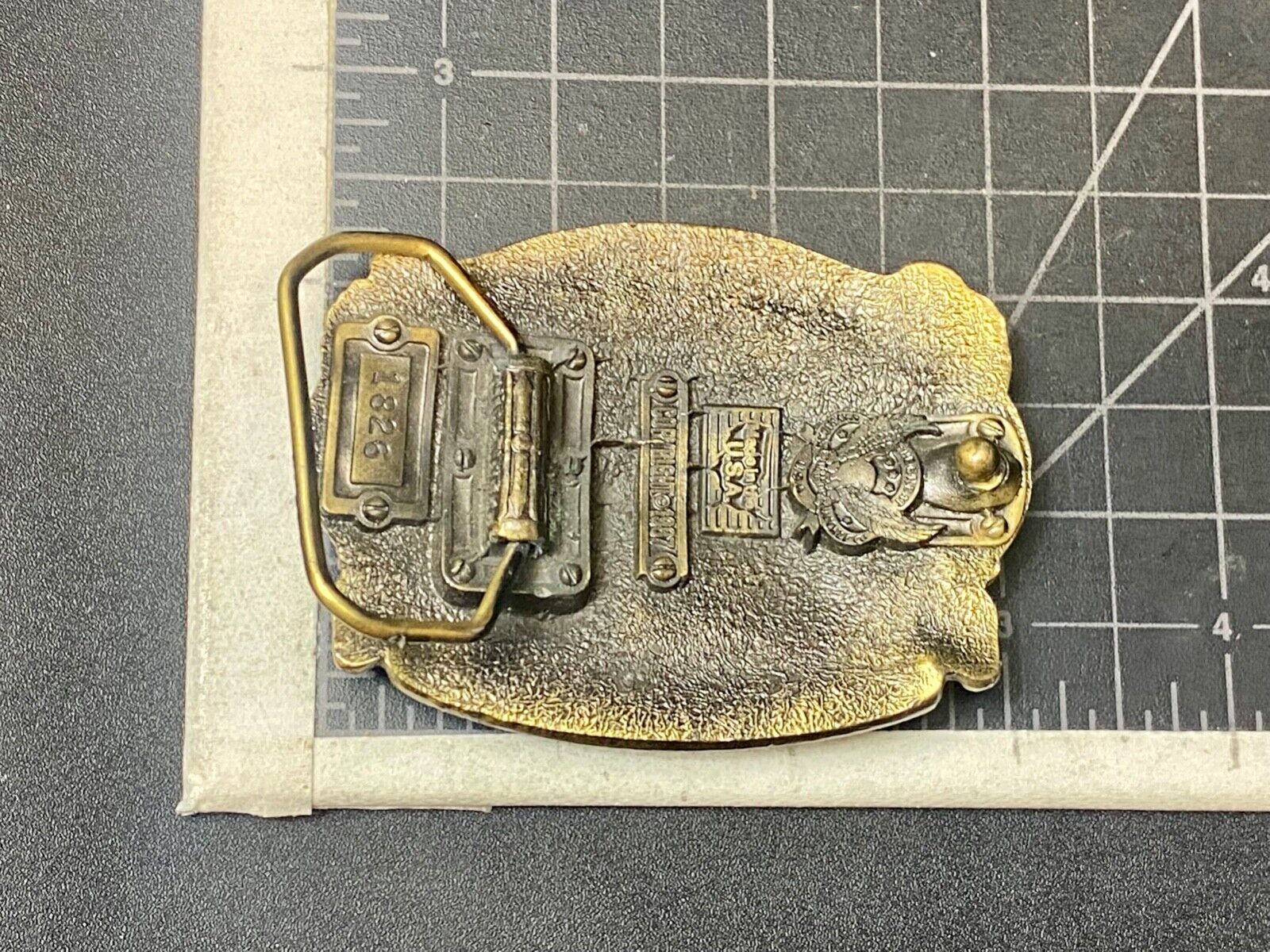 Truck Drivers Move the Nation Vtg. 1987  Belt Buckle Long Nose Flat Nose Cabover
