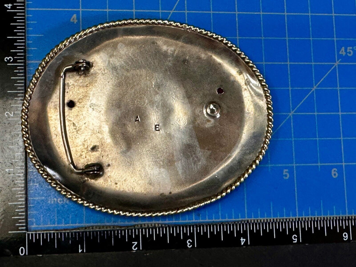 TSPHA Horse Texas Saddlebreds Shoeing 1999 Live Trophy RARE!  A E Belt Buckle