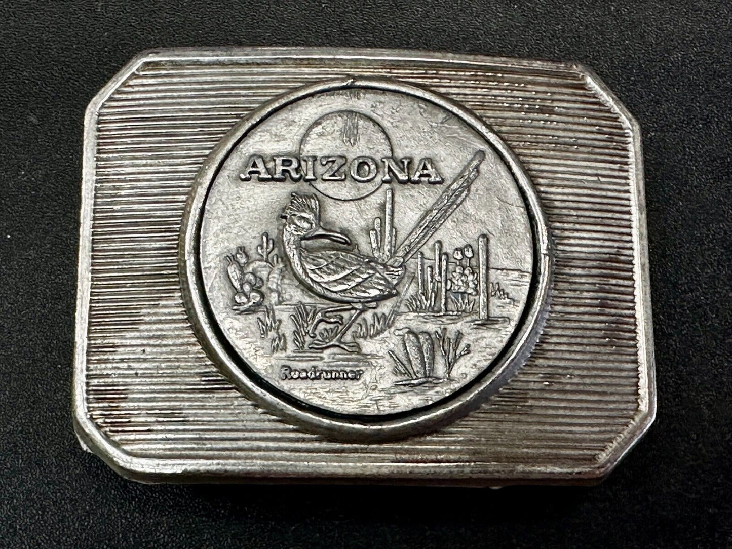 Arizona Roadrunner SouthWestern Desert Bird Vintage Coin Style Belt Buckle