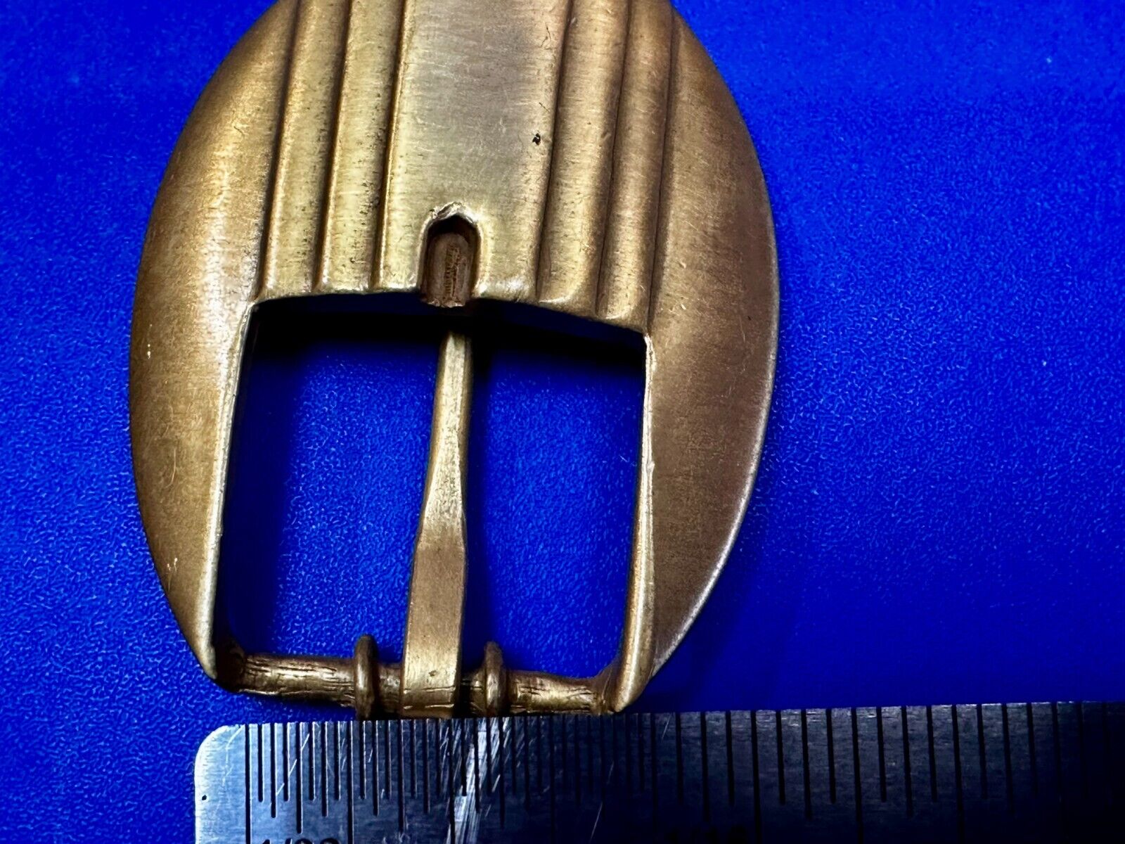 Unique Retro Gold Tone Replacement Dress Belt Buckle - Signed