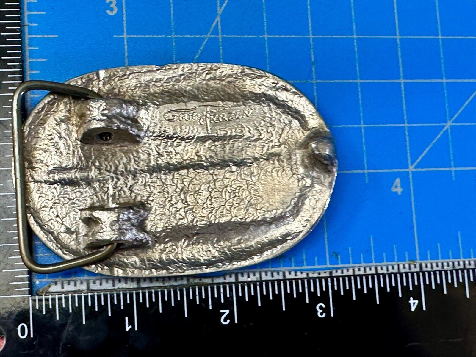 Utah Railway Co Vtg Train Railroad 85 Years - Gary Prazen Sculpture Belt Buckle