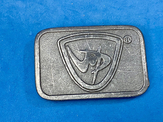 unknown to me, vintage metal belt buckle by HitLine INC.   Company Logo?