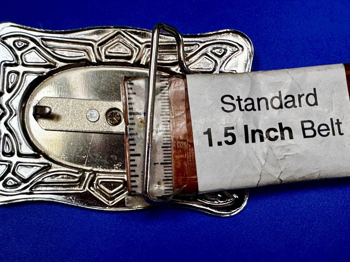 Vintage Cowboy Saddle Bronc Bucking Horse Two Tone Belt Buckle