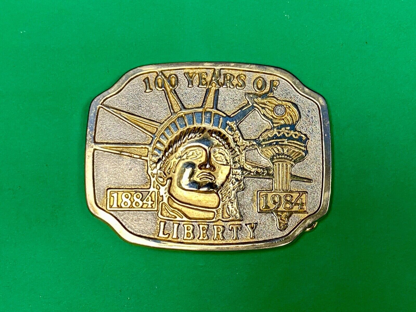 100 Years Of Liberty Statue Of Lady Liberty American Belt Buckle Patriotic Nyc