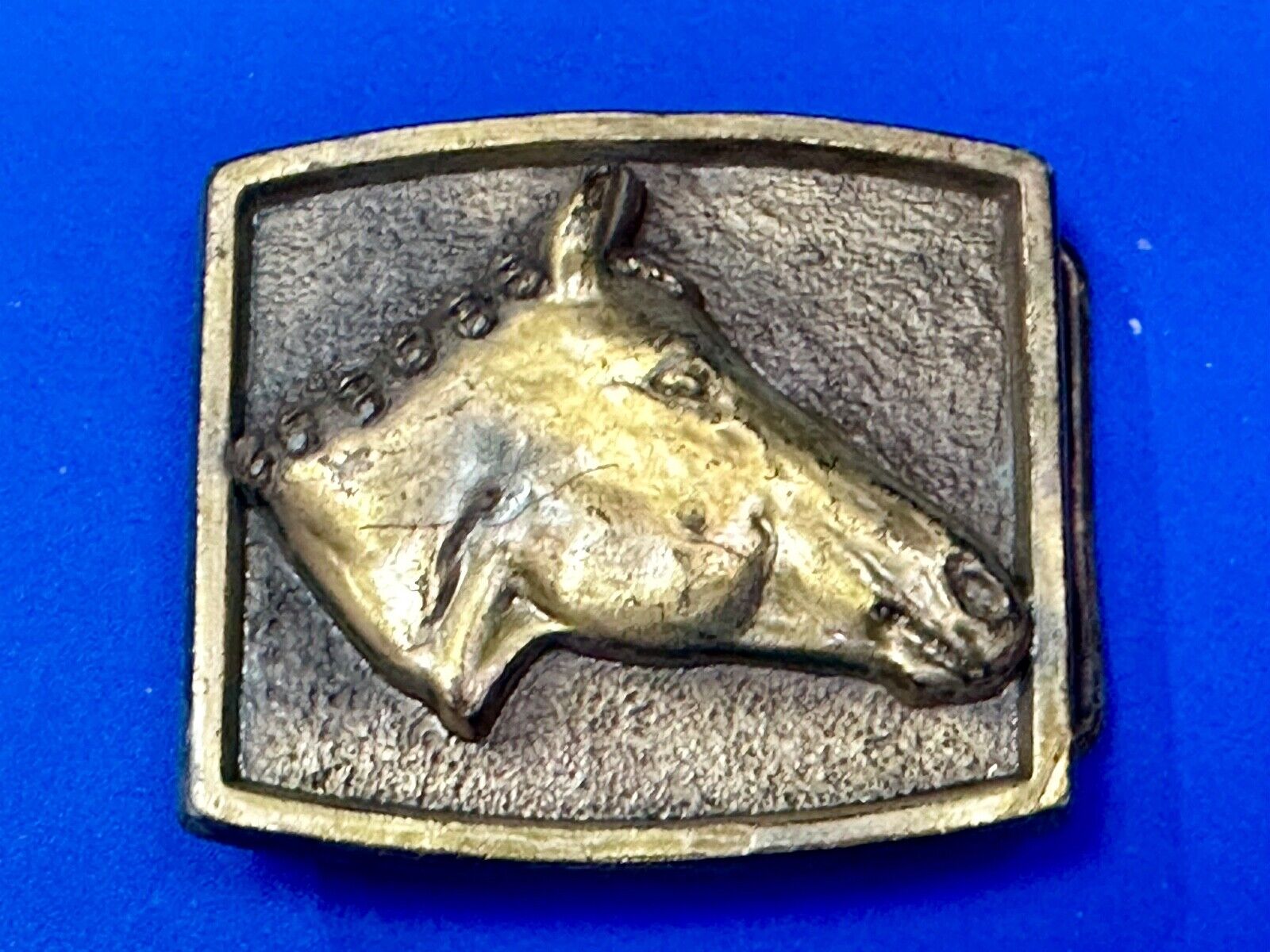 Artisan Raised Horse Lovers Bust Head Vintage Belt Buckle