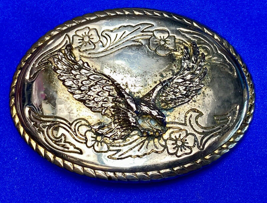 Vintage American Eagle Flying Proud belt buckle to restore